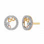 Tango Round Diamond Stud Earrings