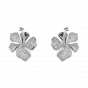 Fancy Floral Diamond Stud Earrings