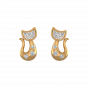 Kitty Treat Diamond Stud Earrings