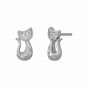 Kitty Treat Diamond Stud Earrings