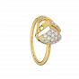 Christmas Tree Diamond and Gold Ring
