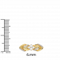 Diamond and Gold Christmas Star Ring