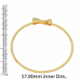 Diamond and Gold Christmas Triangle Bracelet