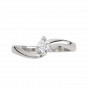 Solitaire Swirl Diamond Ring 