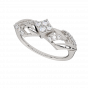 Diamond and Gold Christmas Star Ring