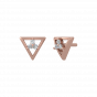 Triangle Treat Diamond Stud Earrings