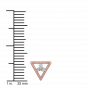 Triangle Treat Diamond Stud Earrings