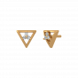 Triangle Treat Diamond Stud Earrings