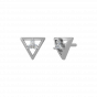 Triangle Treat Diamond Stud Earrings