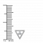 Triangle Treat Diamond Stud Earrings