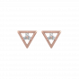 Triangle Treat Diamond Stud Earrings