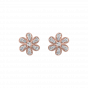 Floral Fields Diamond Stud Earrings