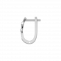 Golden Stroke Diamond Hoop Earrings