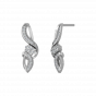Golden Curves Diamond Stud Earrings