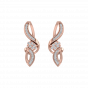 Golden Curves Diamond Stud Earrings