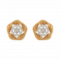 Golden Glow Diamond Stud Earrings