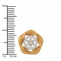 Golden Glow Diamond Stud Earrings