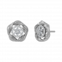 Golden Glow Diamond Stud Earrings