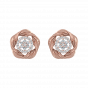 Golden Glow Diamond Stud Earrings