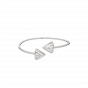 Diamond and Gold Christmas Triangle Bracelet