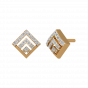 Pair The Square Diamond Stud Earrings