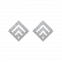 Pair The Square Diamond Stud Earrings