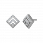 Pair The Square Diamond Stud Earrings