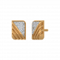 The Golden Stripes Diamond Stud Earrings