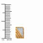 The Golden Stripes Diamond Stud Earrings