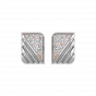 The Golden Stripes Diamond Stud Earrings