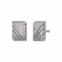 The Golden Stripes Diamond Stud Earrings