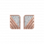 The Golden Stripes Diamond Stud Earrings