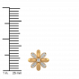 Floral Choice Gold Diamond Floral Earrings