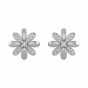 Floral Choice Gold Diamond Floral Earrings