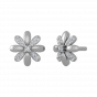 Floral Choice Gold Diamond Floral Earrings