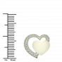 Sassy Hearts Gold Diamond Earrings