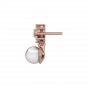 The Snowflakes Gold Diamond & Pearl Earring
