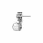 The Snowflakes Gold Diamond & Pearl Earring