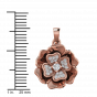 The Floral Fashion Diamond Pendant Set