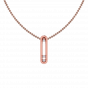 The Long Loop Gold Diamond Pendant