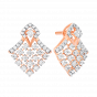 Caress- Diamond and Gold Earring