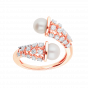 Embrace The Hug -Diamond and Pearl Ring