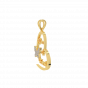 Best Couple Heart Name Gold Diamond Pendant