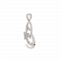 Best Couple Heart Name Gold Diamond Pendant
