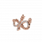 Infinity Arrow Best Couple Name Gold Diamond Pendant
