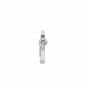 Infinity Arrow Best Couple Name Gold Diamond Pendant