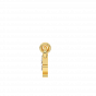 Kritika Name Personalized Gold Diamond Pendant