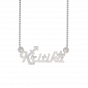 Kritika Name Personalized Gold Diamond Pendant