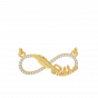 Shikha Name Personalized Gold Diamond Pendant