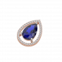 The Diamond with Color Stone Chain bracelet and ring